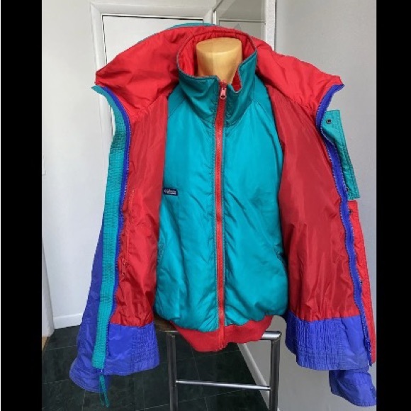 VINTAGE 1990s COLUMBIA CRITERION MENS SKI JACKET PARKA COAT 4-IN-1 SYSTEM XL - Picture 3 of 12
